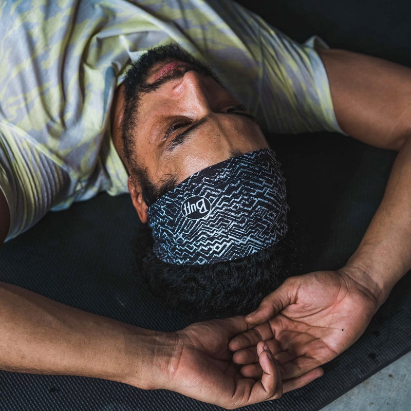 Buff CoolNet UV Half Neck Gaitor, UPF 50 Sun Protection, Breathable, Cooling Bandana, Versatile, Quick Dry Face Mask, Azir, Adult Size - Image 3